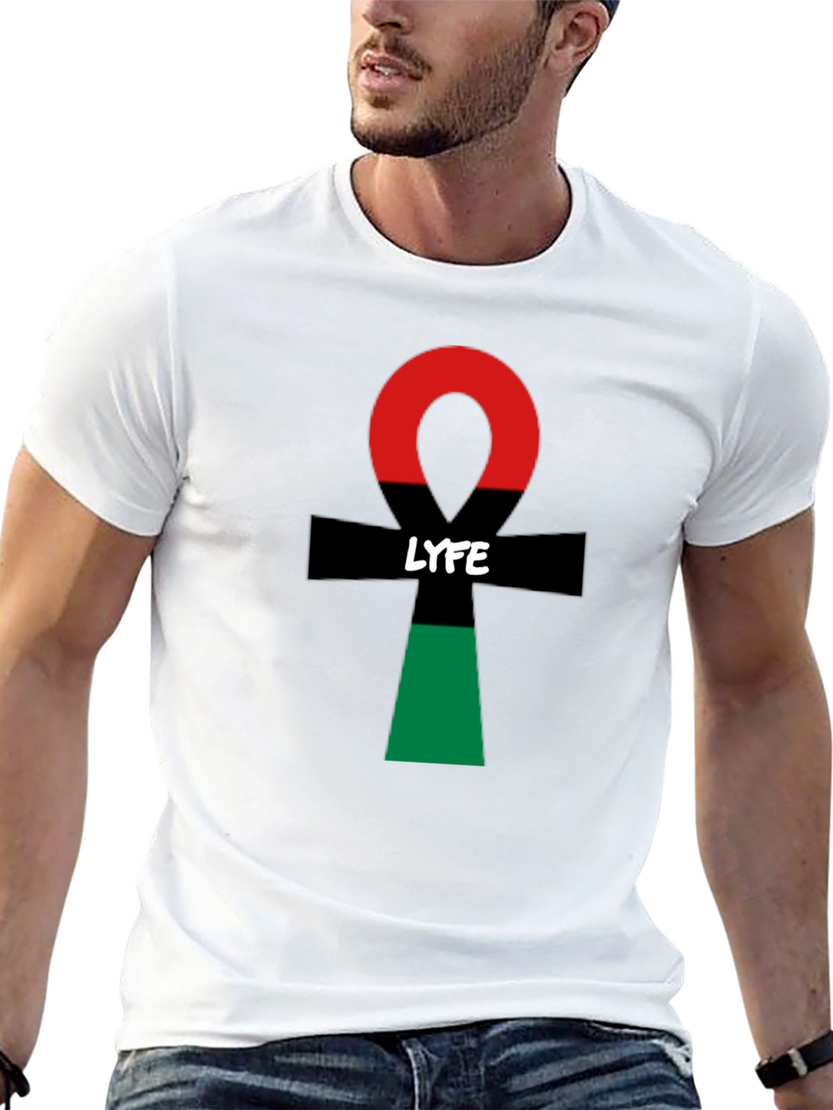LYFE Ankh Symbol T-Shirt - Stylish & Unique