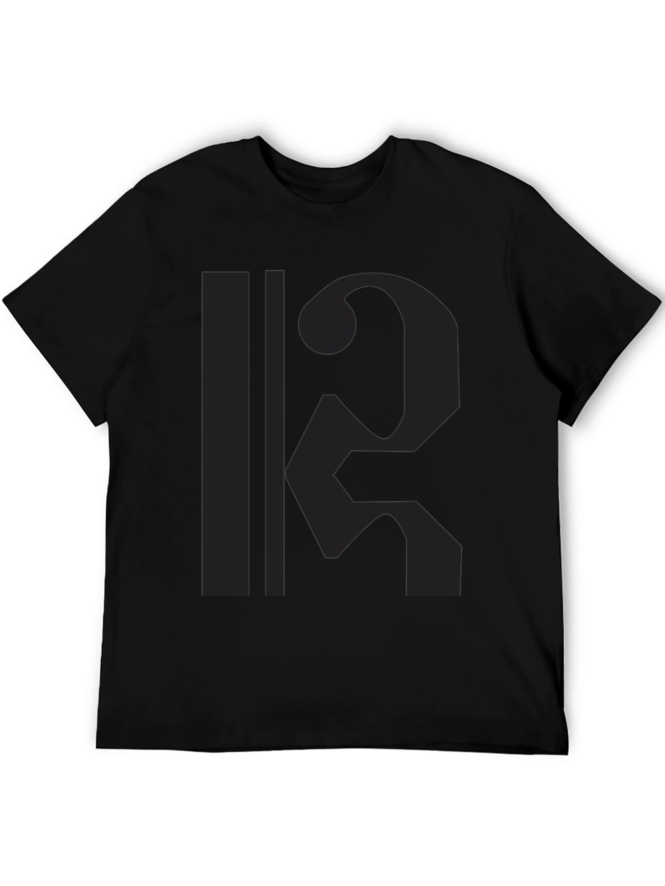 Stylish Black T-Shirt with Graphic Print