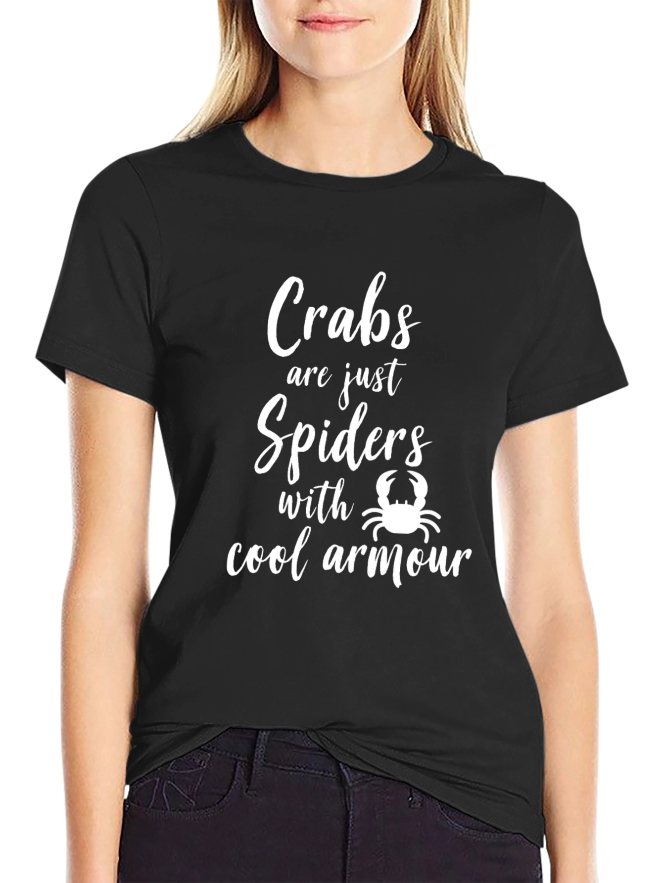 Crabs are Just Spiders Funny Graphic Tee