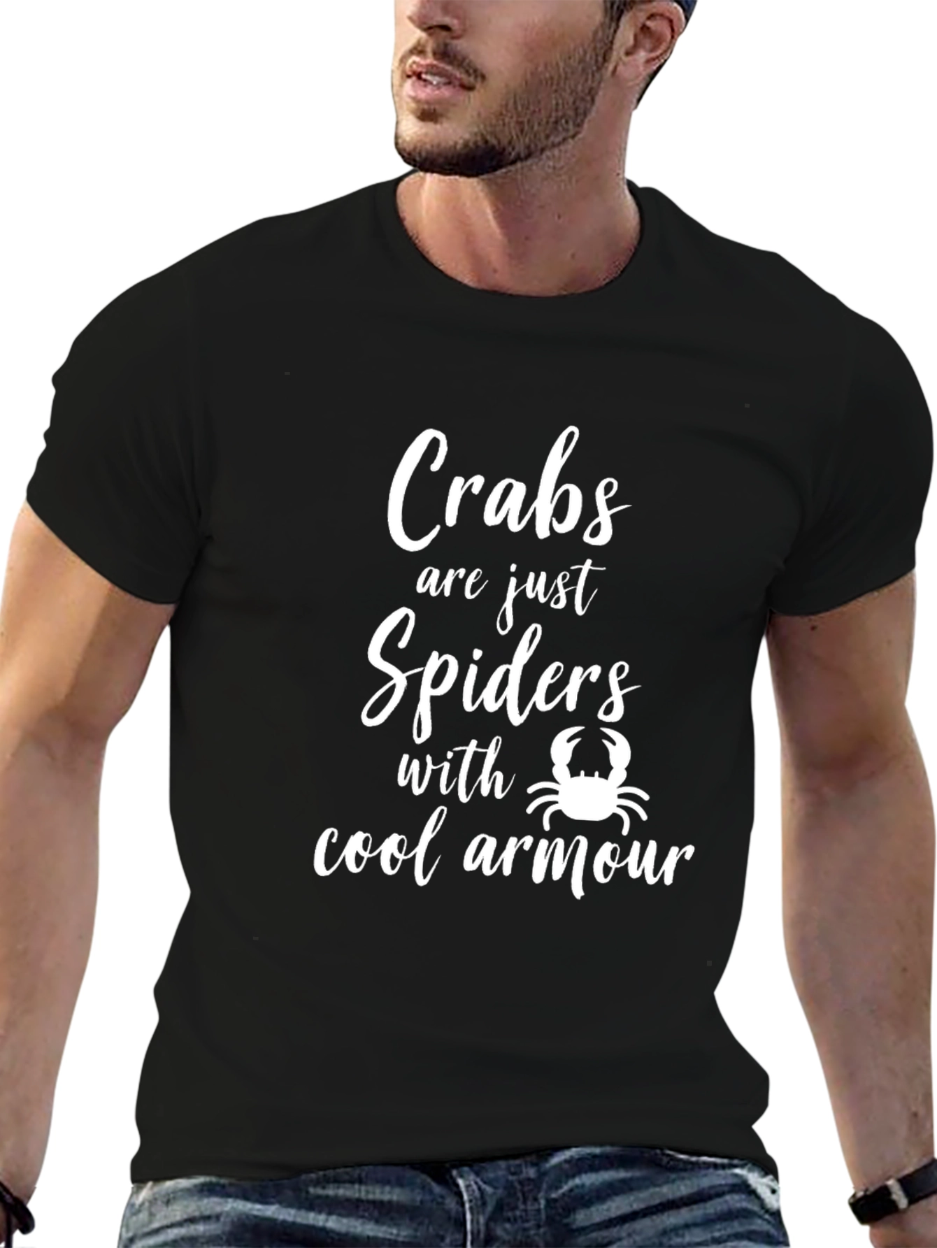 Crabs are Just Spiders Funny Graphic Tee