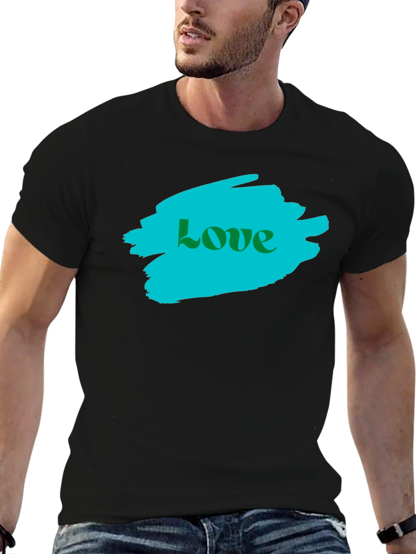 Love Graphic T-Shirt - Stylish Black Tee