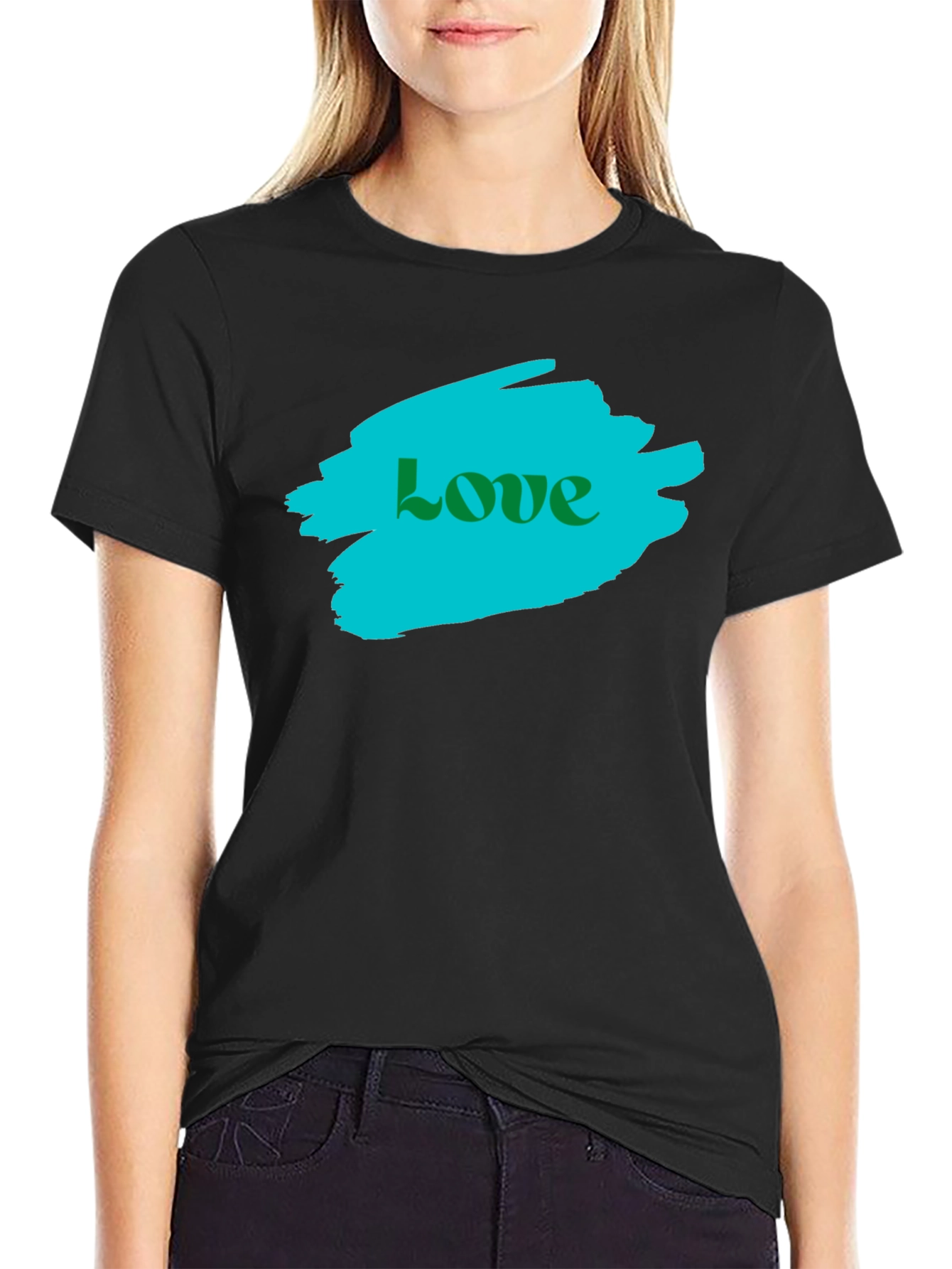 Love Graphic T-Shirt - Stylish Black Tee