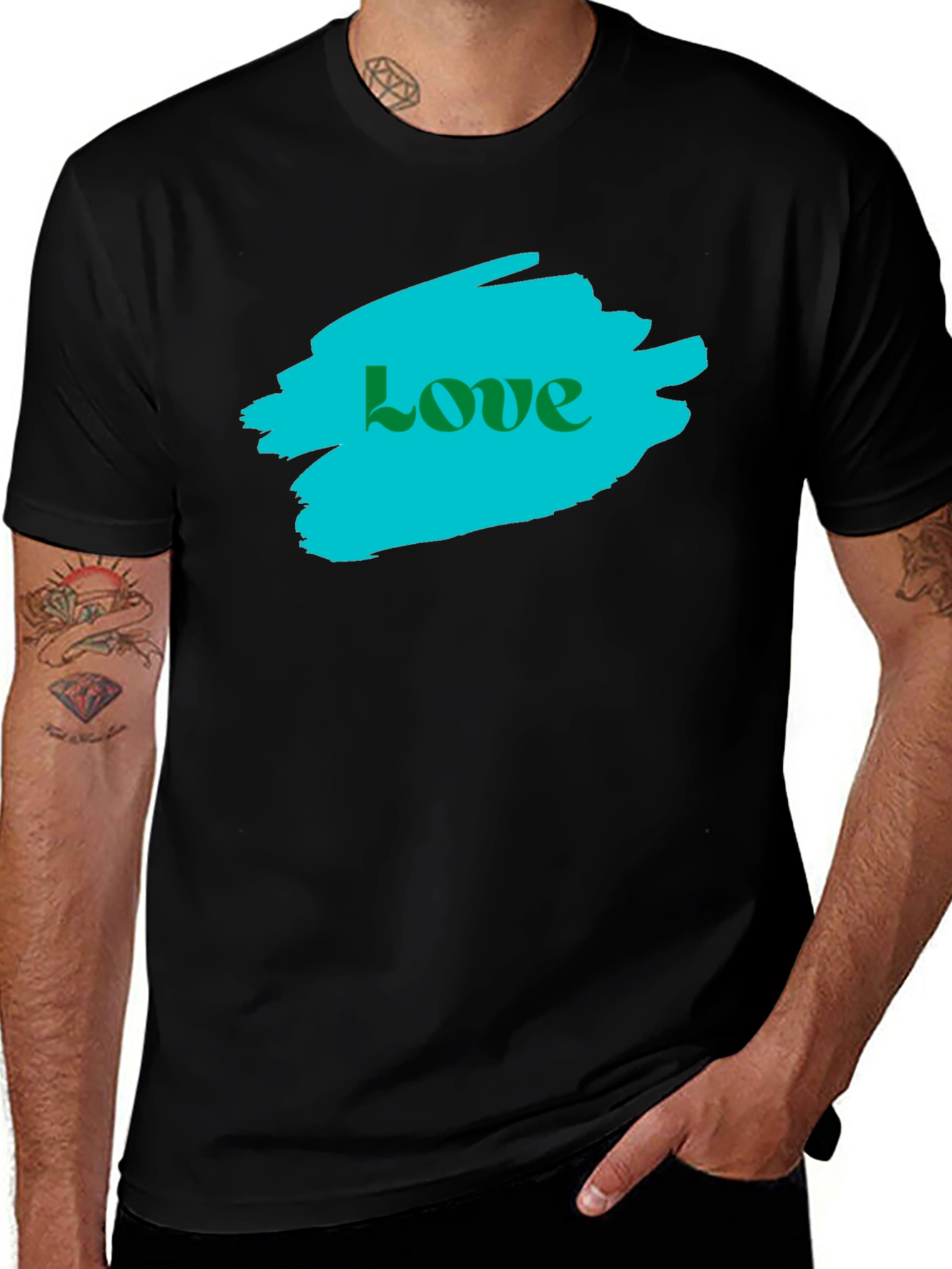 Love Graphic T-Shirt - Stylish Black Tee