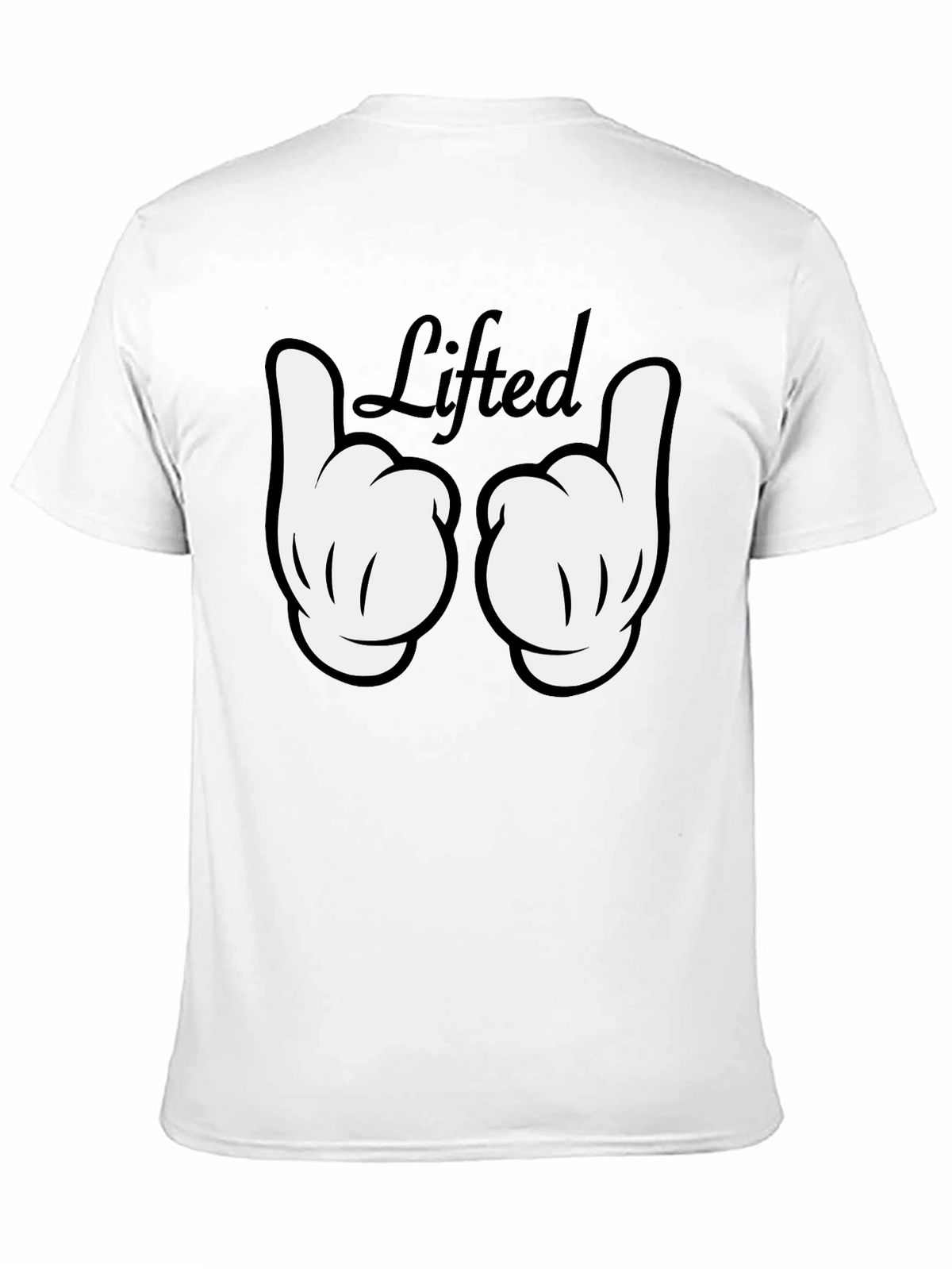 Lifted Graphic Tee - Black Cotton T-Shirt