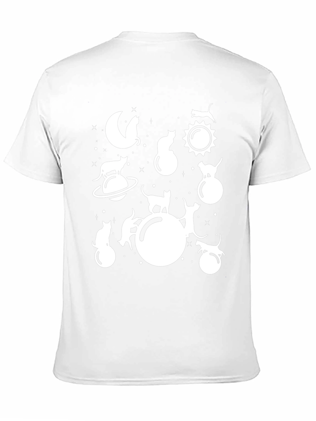 Cosmic Cat T-Shirt - Unique Feline Space Design