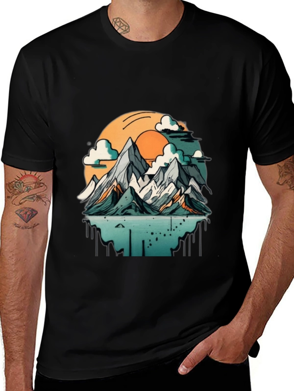 Mountain Sunset Graphic T-Shirt