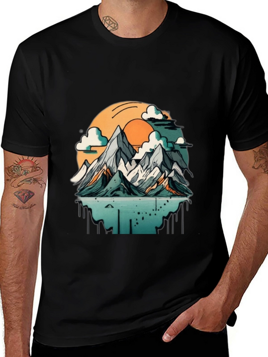 Mountain Sunset Graphic T-Shirt