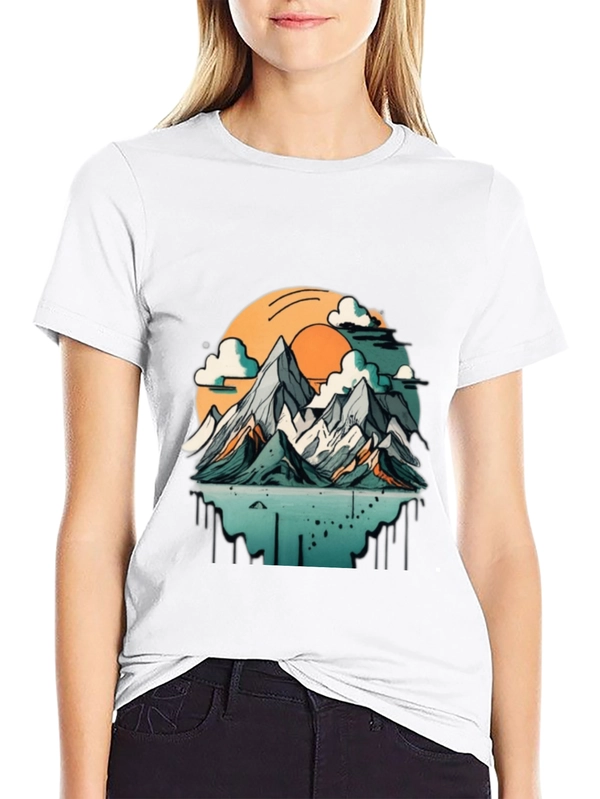 Mountain Sunset Graphic T-Shirt