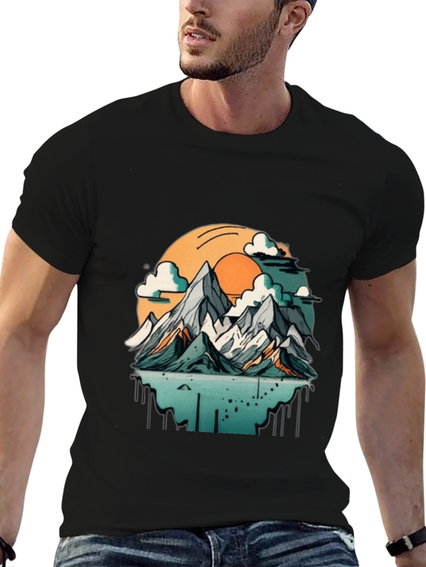 Mountain Sunset Graphic T-Shirt