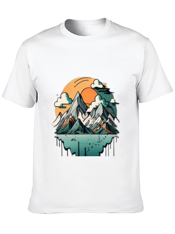 Mountain Sunset Graphic T-Shirt