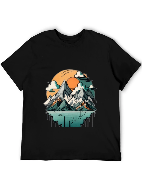 Mountain Sunset Graphic T-Shirt