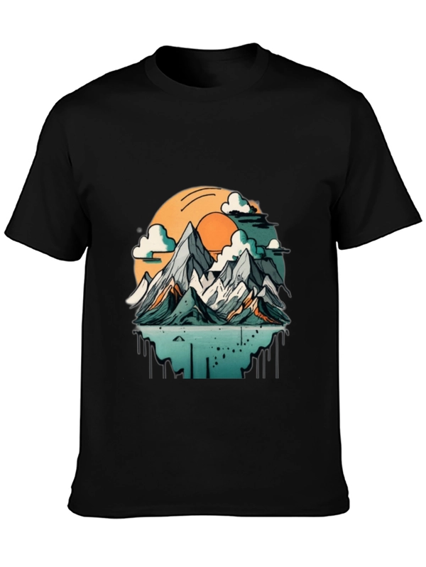 Mountain Sunset Graphic T-Shirt