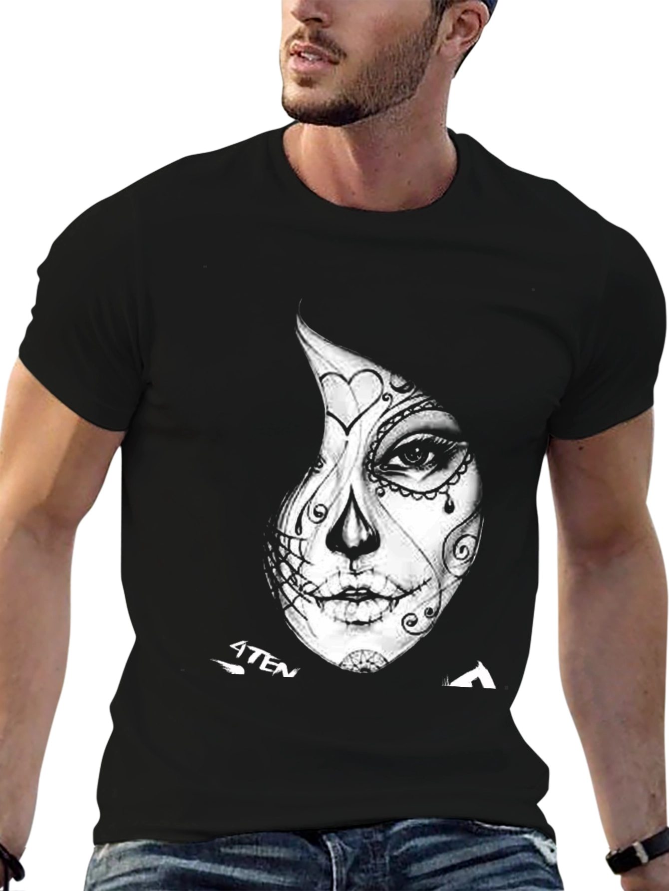 Day of the Dead Black Graphic Tee
