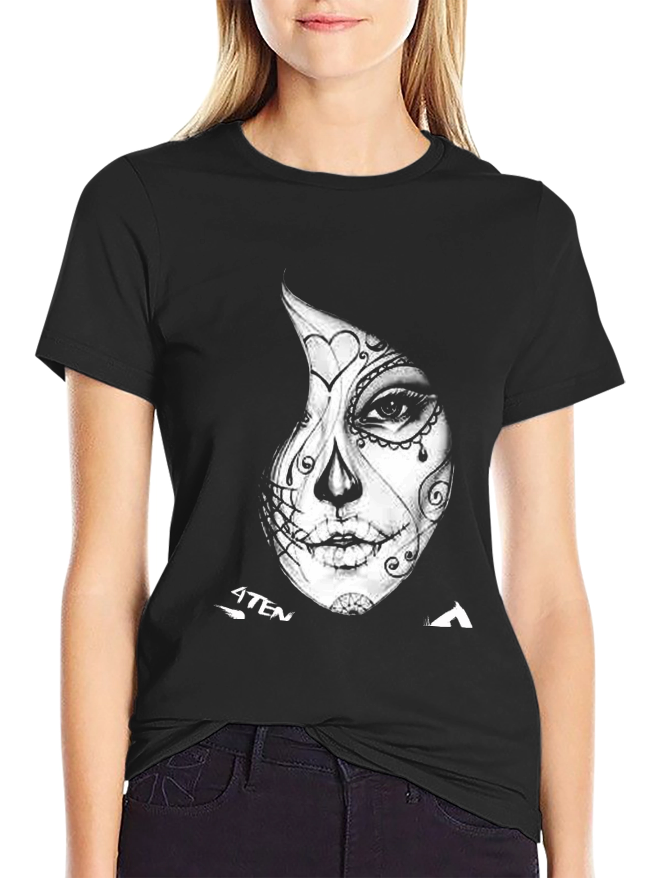 Day of the Dead Black Graphic Tee