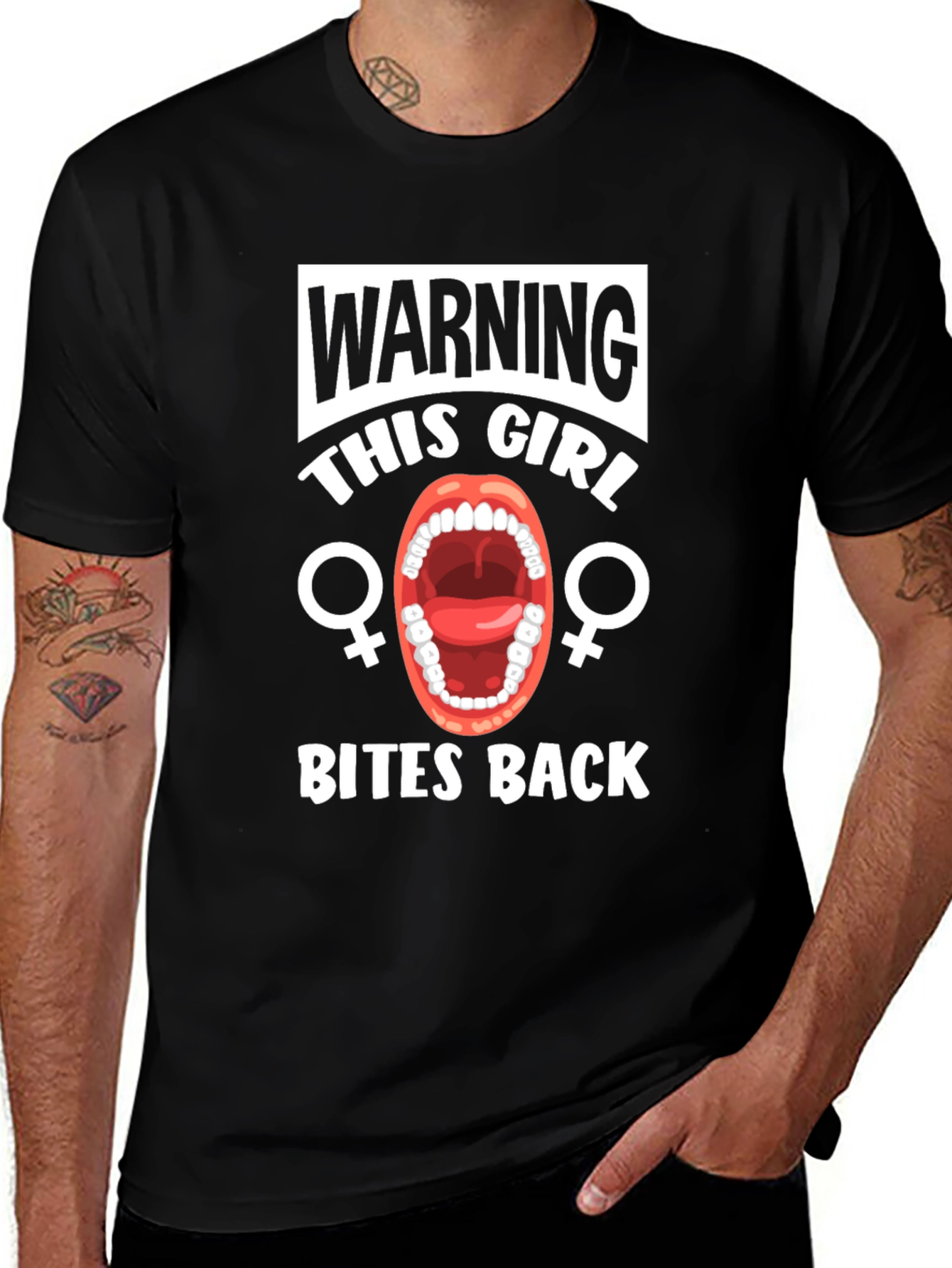 Warning Bites Back T-Shirt