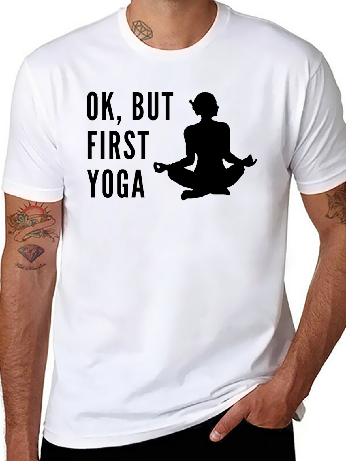 Ok But First Yoga - Mens Graphic Tee