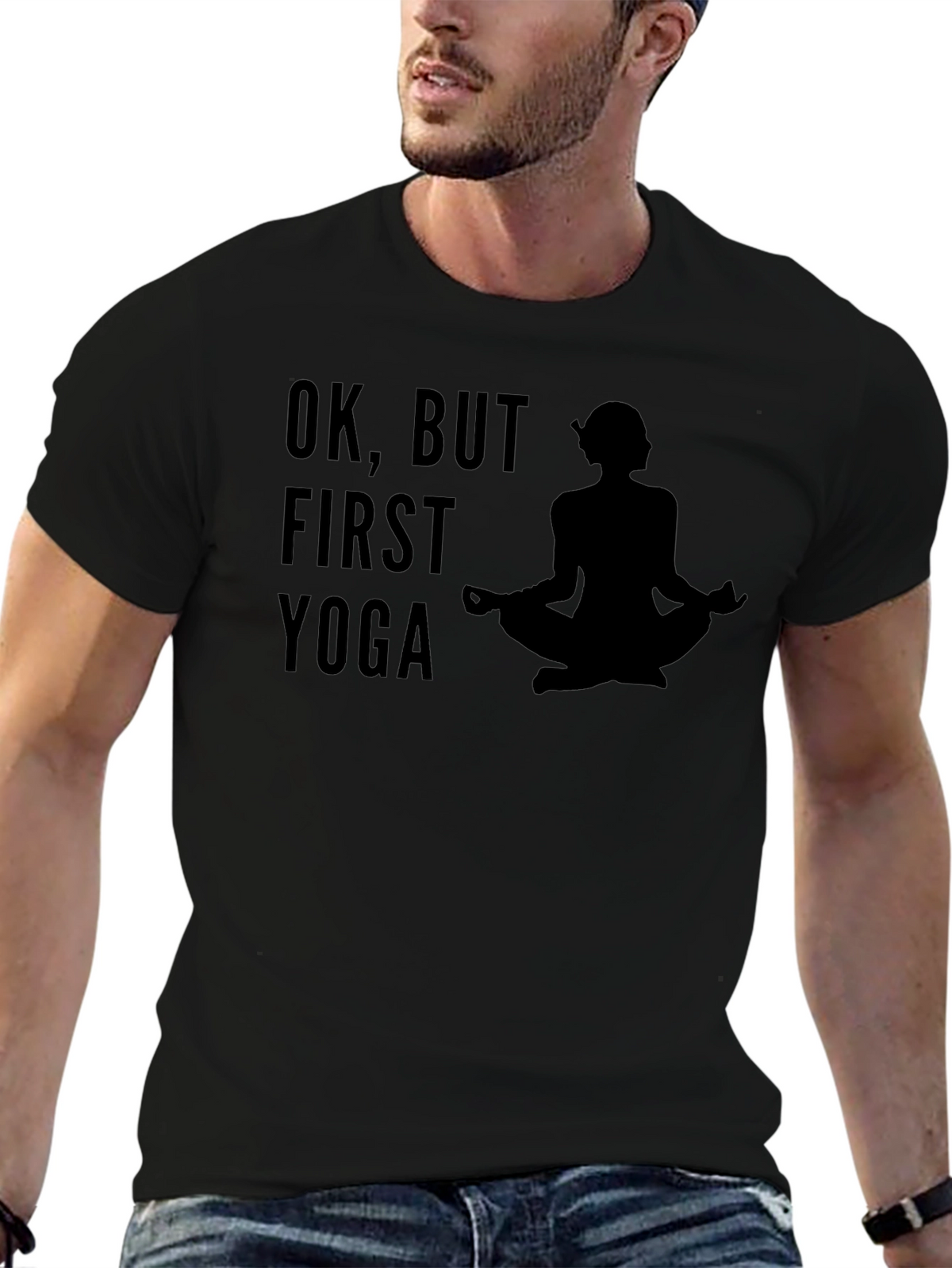 Ok But First Yoga - Mens Graphic Tee