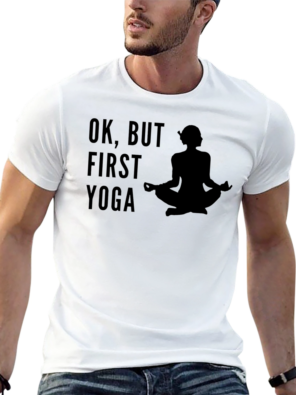 Ok But First Yoga - Mens Graphic Tee