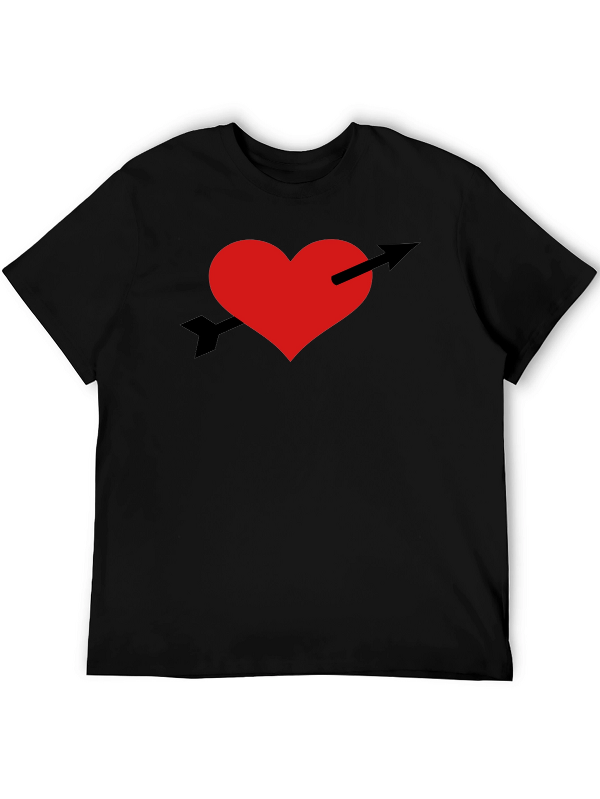 Heart and Arrow Graphic Tee - Trendy Casual Wear