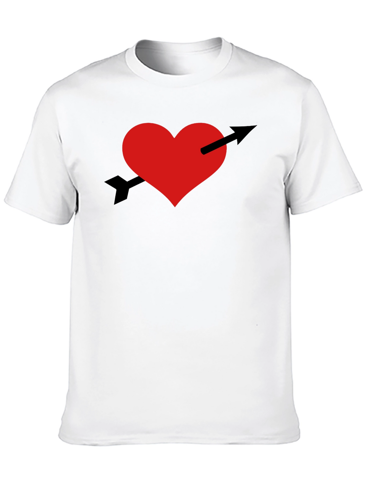 Heart and Arrow Graphic Tee - Trendy Casual Wear