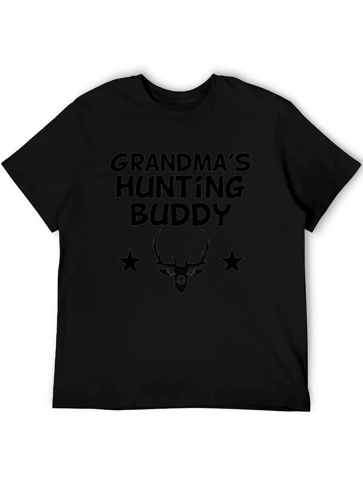 Grandmas Hunting Buddy Black T-Shirt