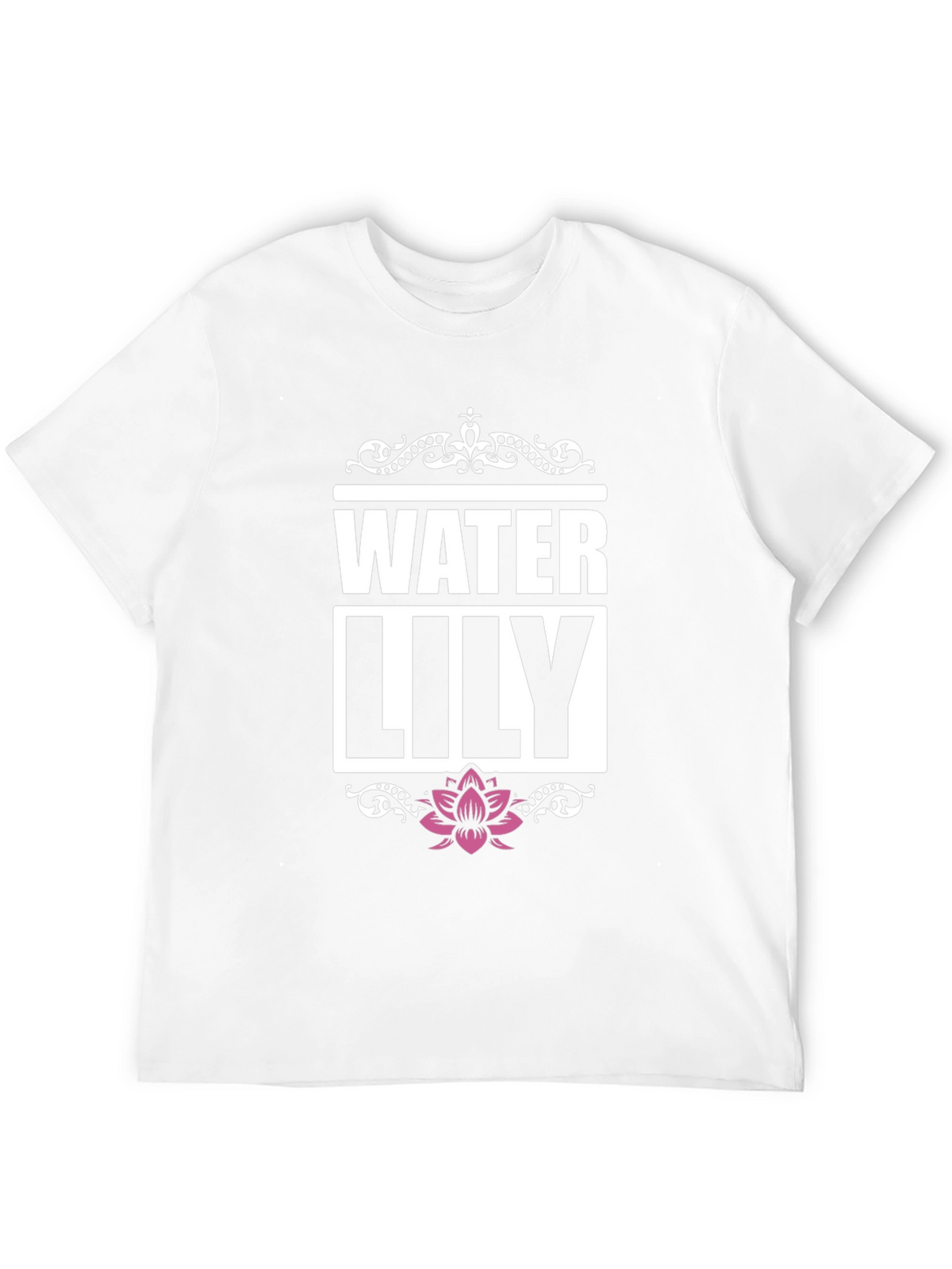 Water Lily Graphic Tee - Mens Black T-Shirt
