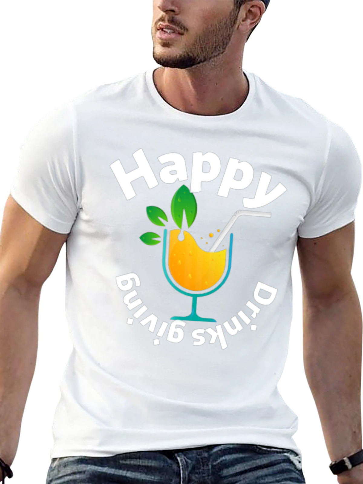Happy Drinks-Giving Graphic T-Shirt