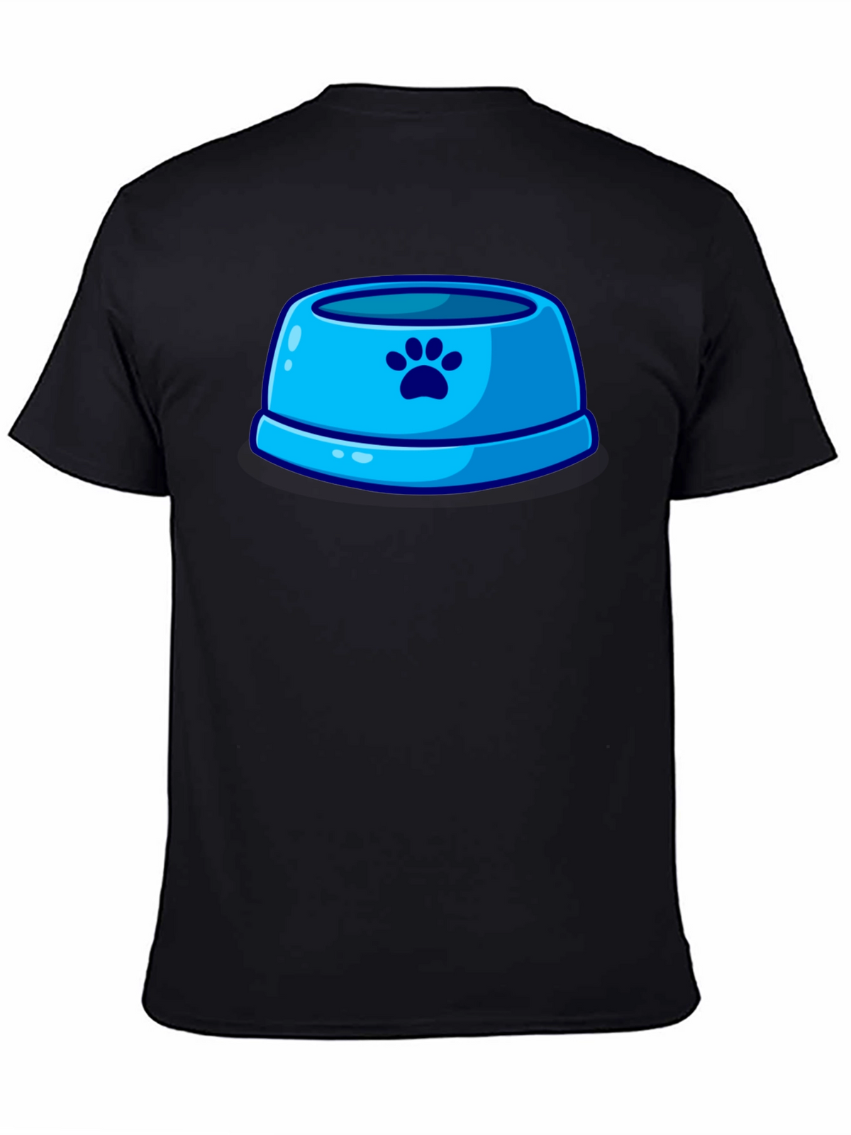 Paw Print Pet Bowl Graphic T-Shirt