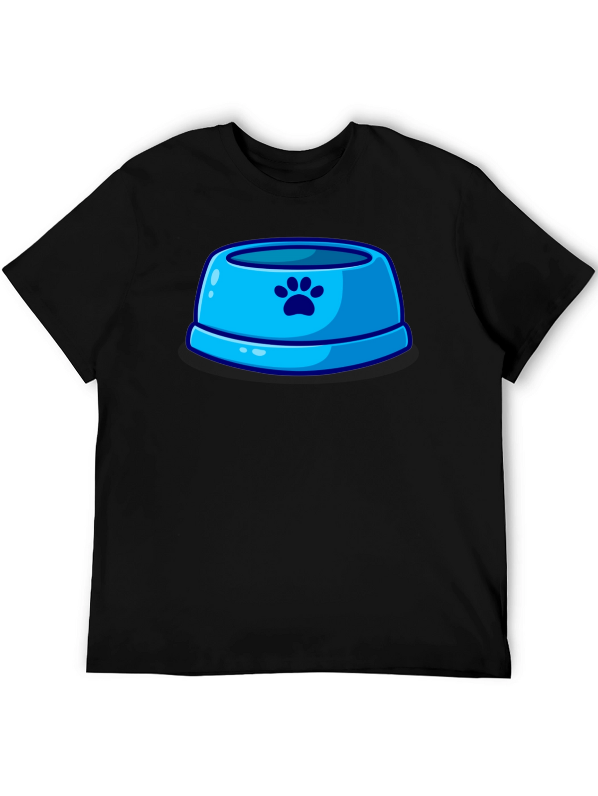 Paw Print Pet Bowl Graphic T-Shirt