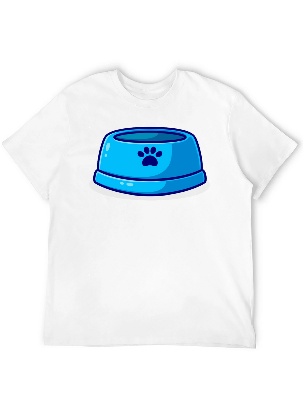 Paw Print Pet Bowl Graphic T-Shirt