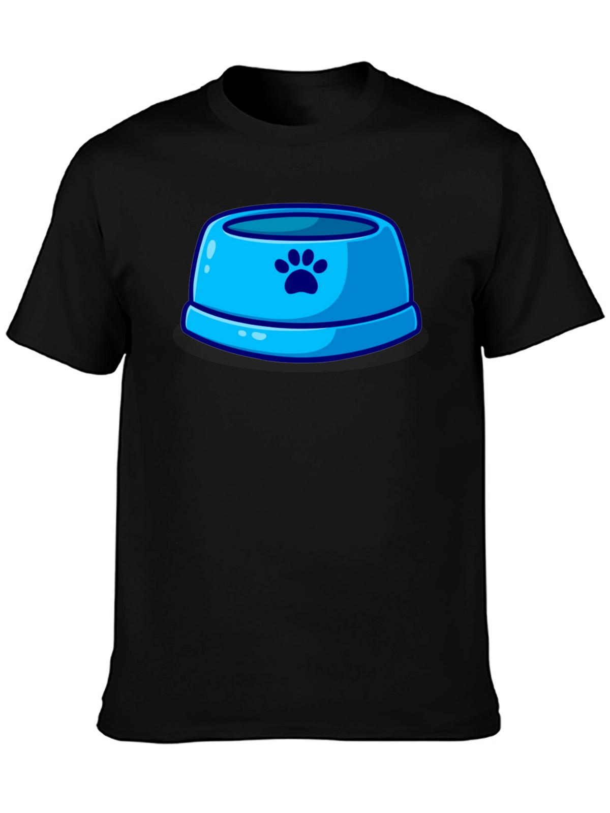 Paw Print Pet Bowl Graphic T-Shirt