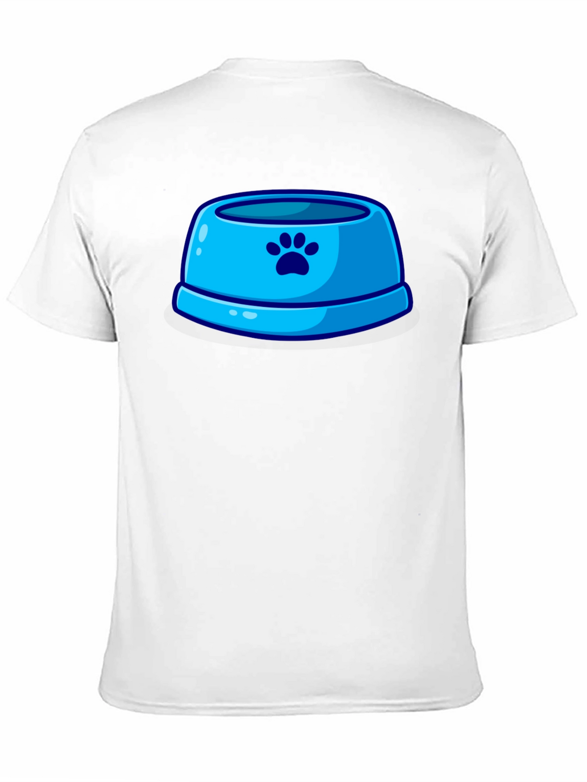 Paw Print Pet Bowl Graphic T-Shirt