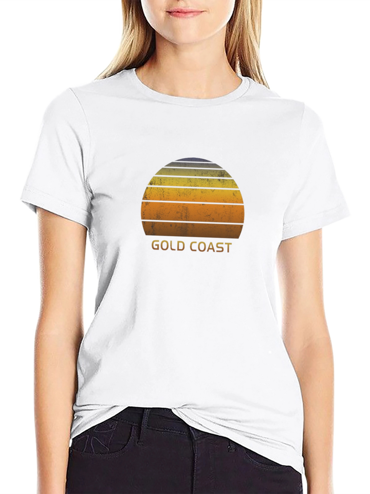 Gold Coast Retro Sunset T-Shirt