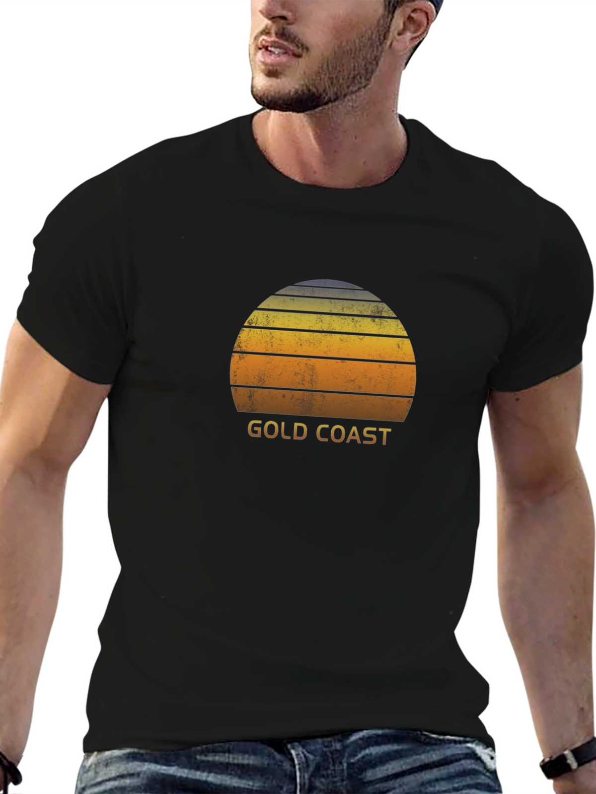 Gold Coast Retro Sunset T-Shirt