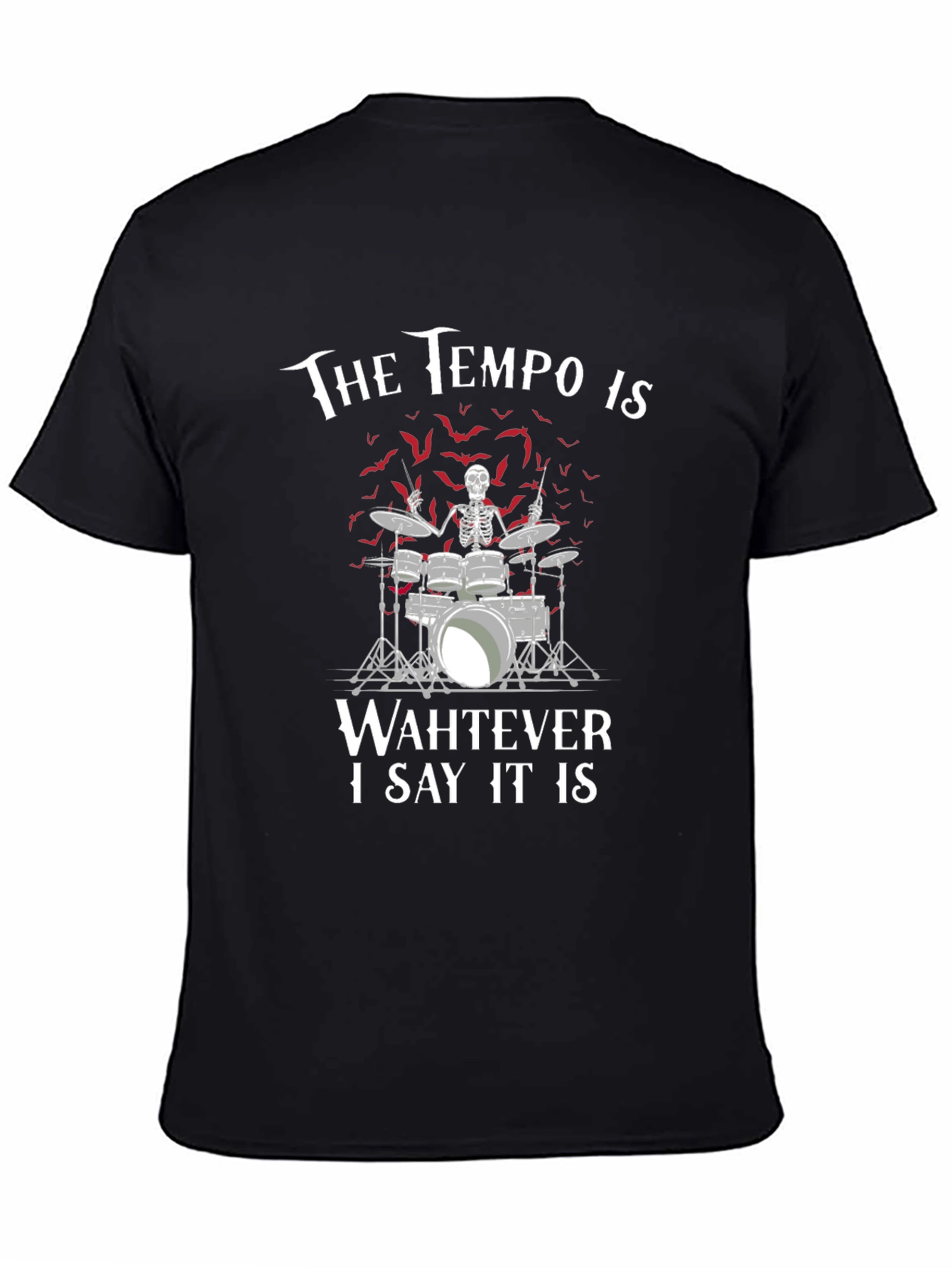 Tempo Drummer Skeleton T-Shirt