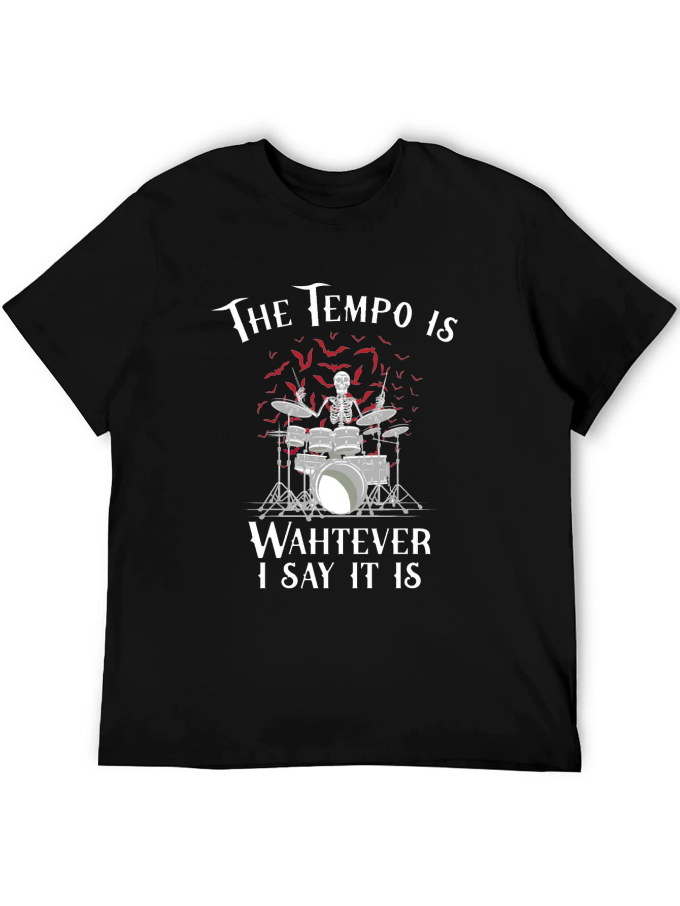 Tempo Drummer Skeleton T-Shirt