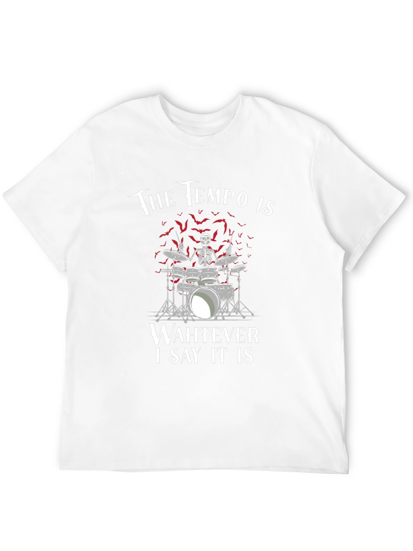 Tempo Drummer Skeleton T-Shirt