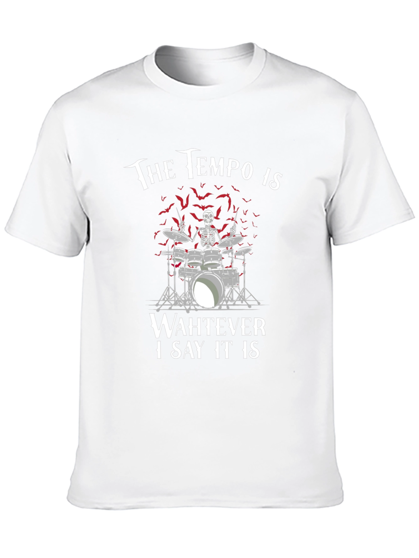 Tempo Drummer Skeleton T-Shirt