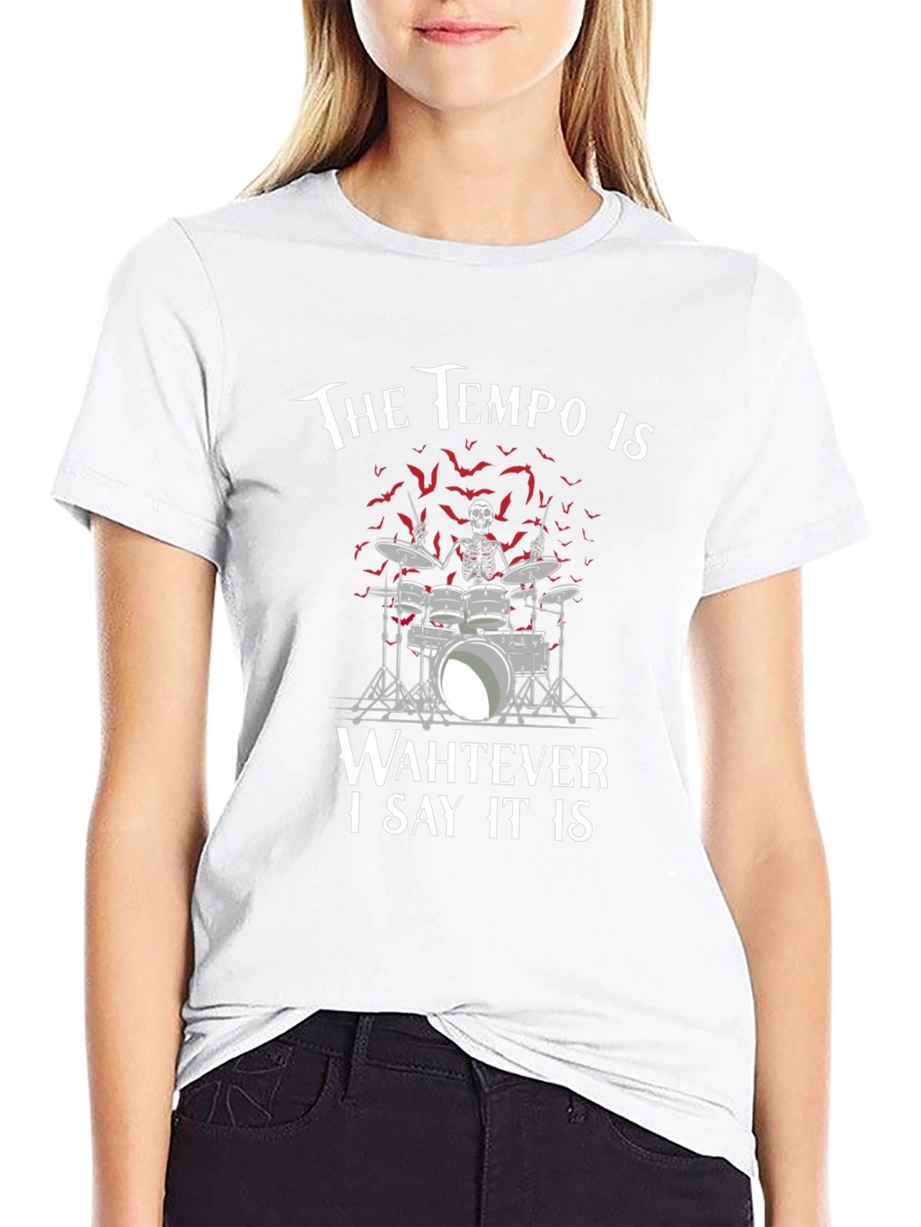 Tempo Drummer Skeleton T-Shirt