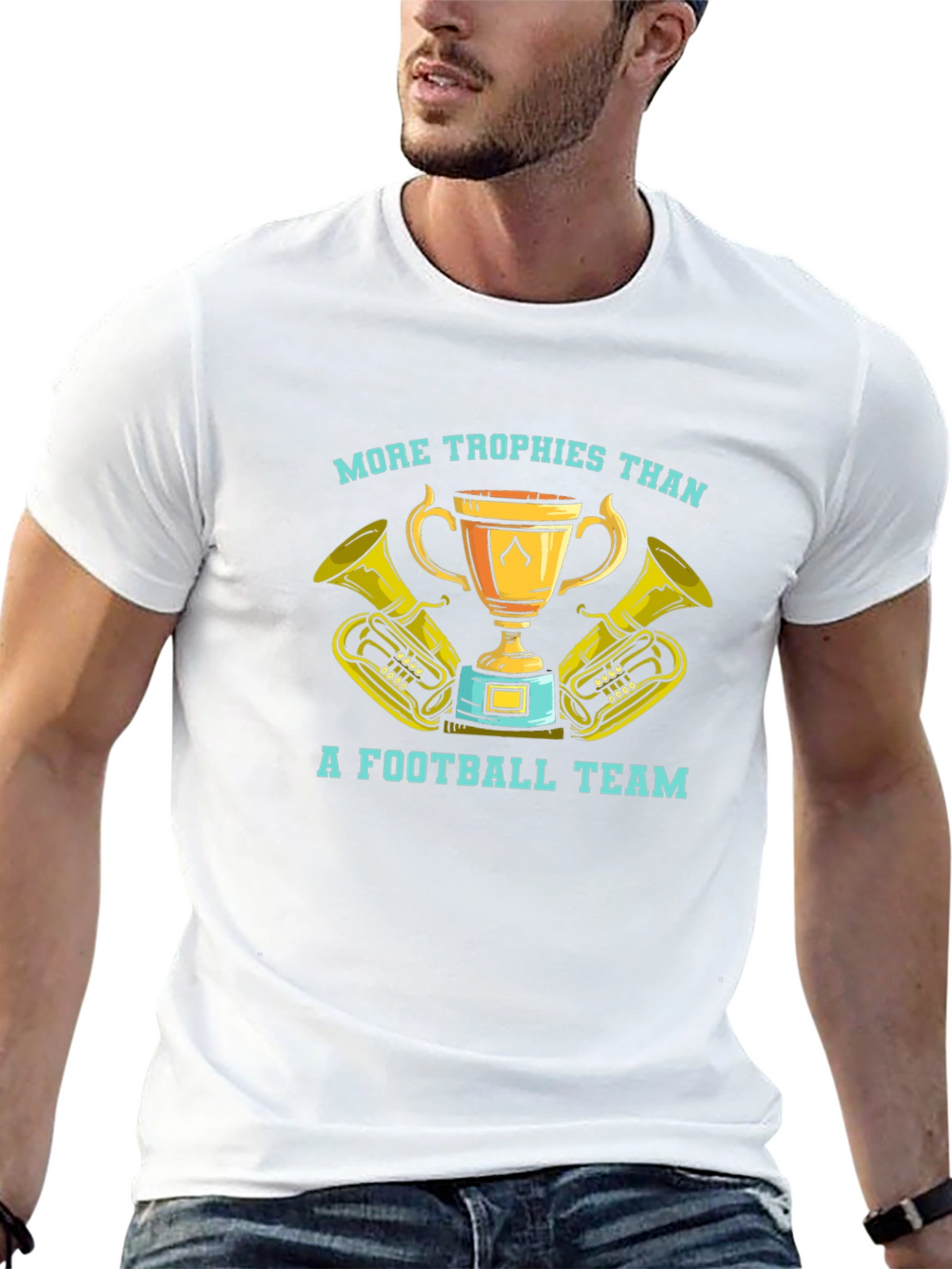 More Trophies Than a Football Team Black T-Shirt