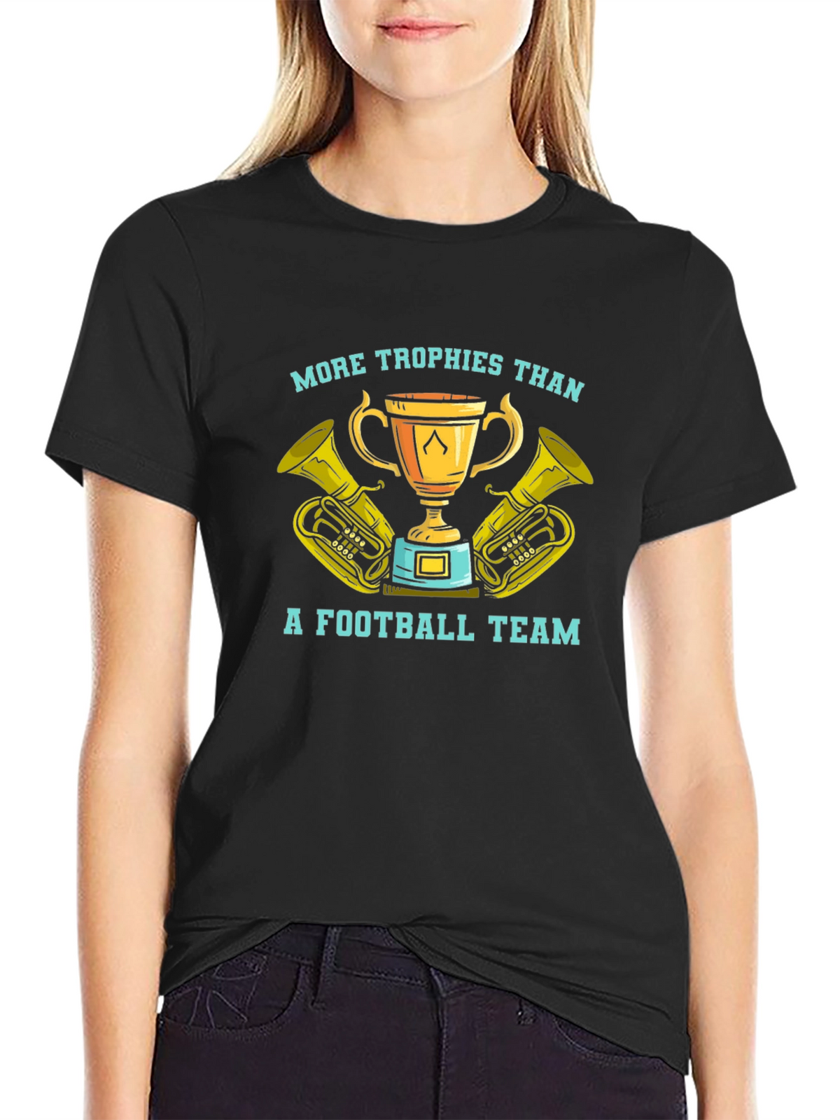 More Trophies Than a Football Team Black T-Shirt
