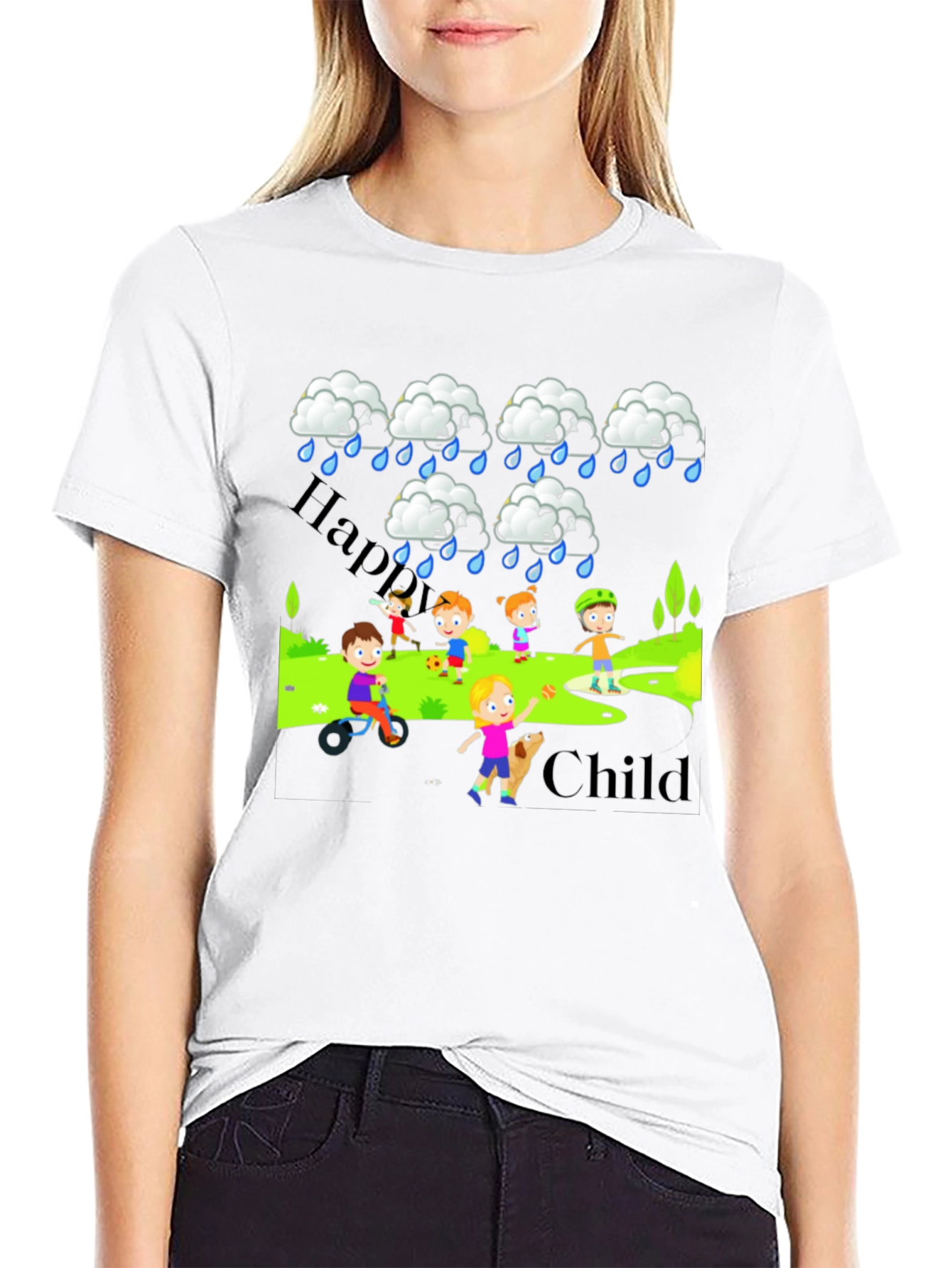 Happy Child Rainy Day T-Shirt