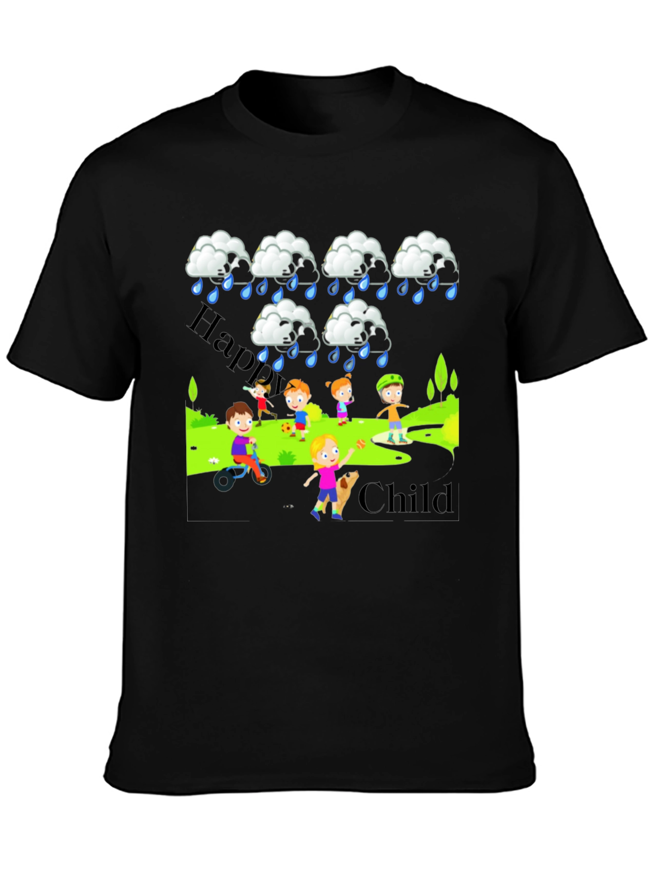 Happy Child Rainy Day T-Shirt