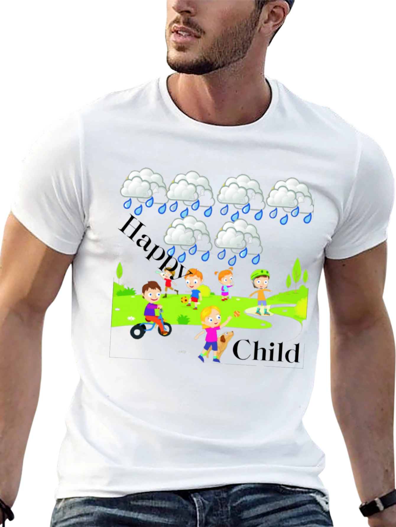 Happy Child Rainy Day T-Shirt