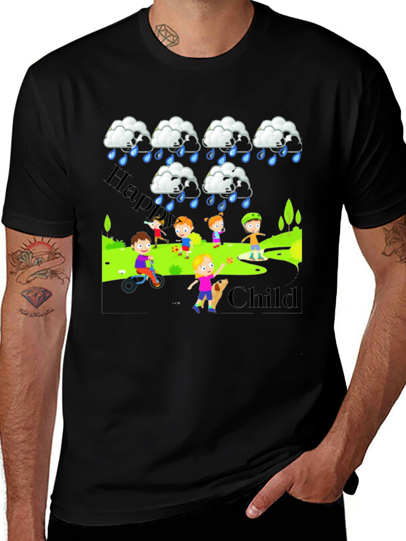 Happy Child Rainy Day T-Shirt