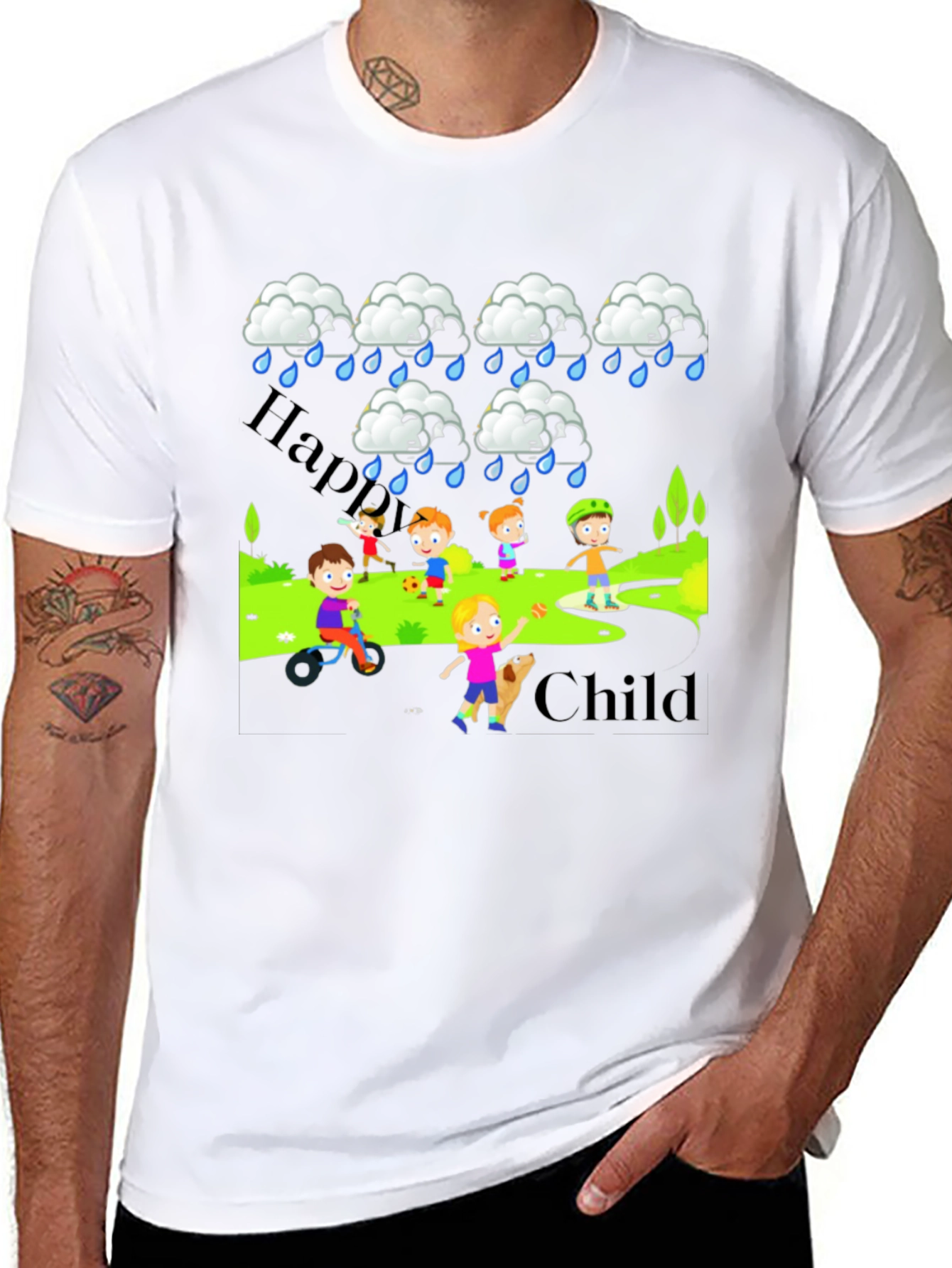 Happy Child Rainy Day T-Shirt