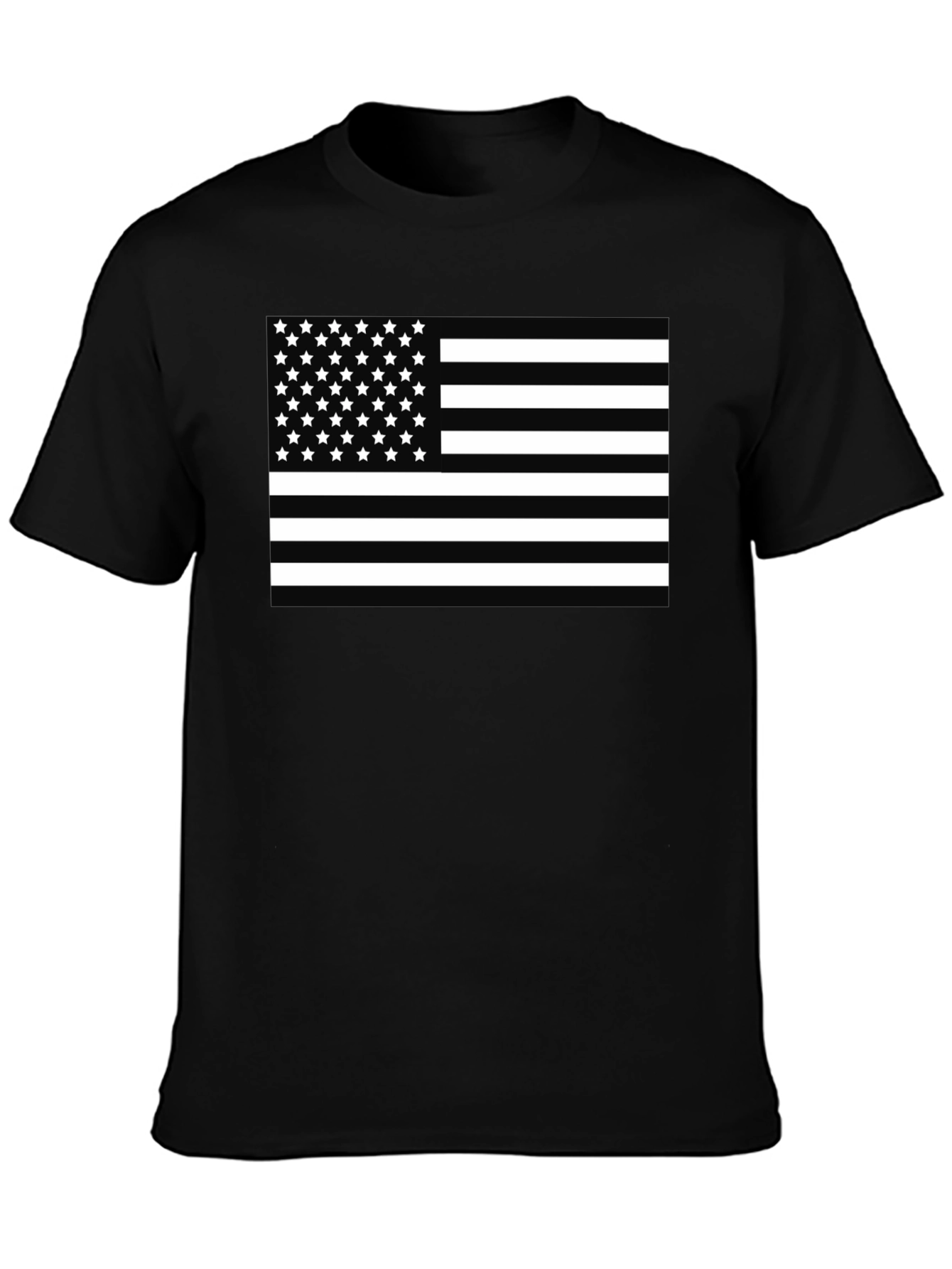 American Flag Graphic T-Shirt - Black