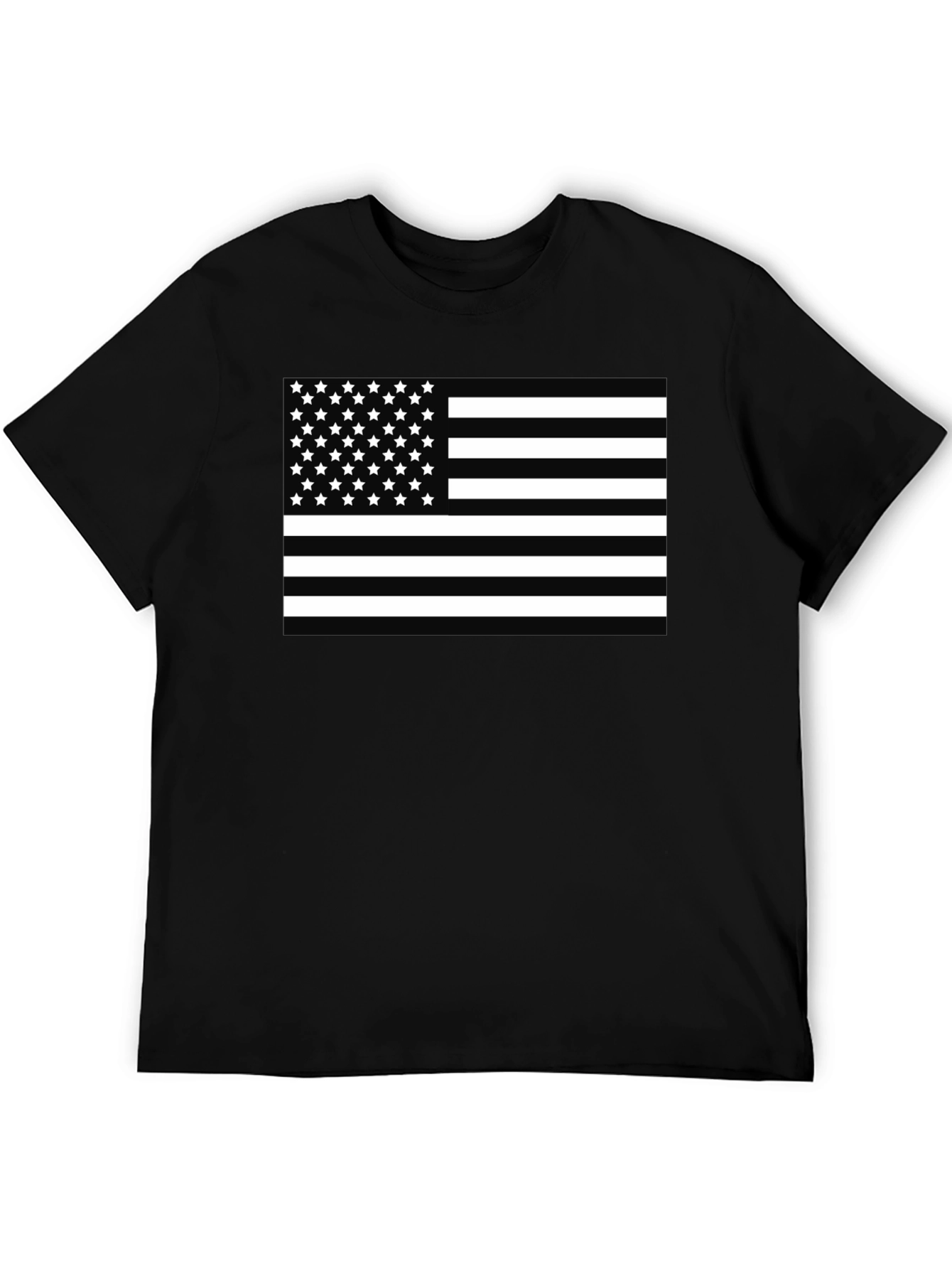 American Flag Graphic T-Shirt - Black
