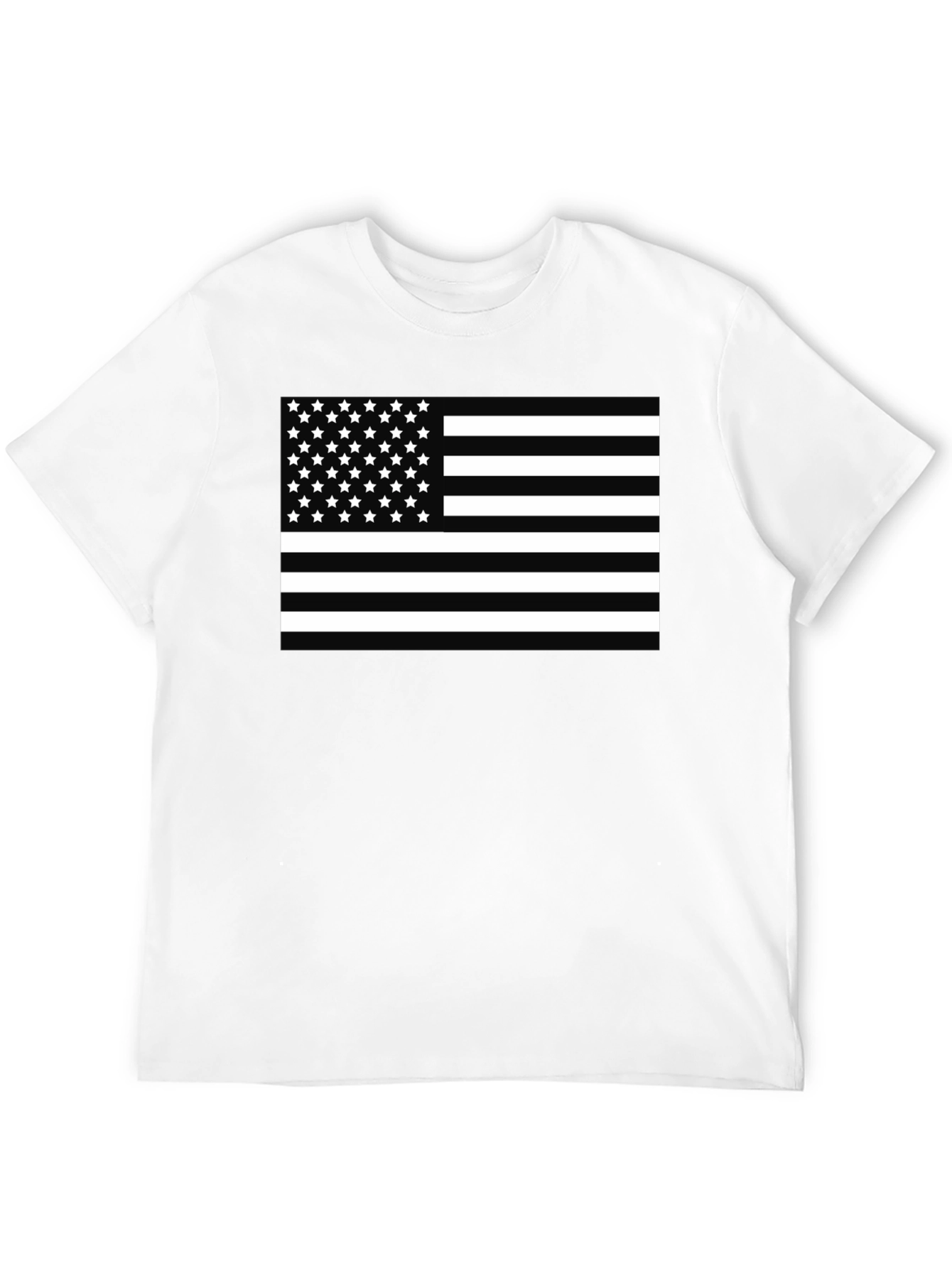 American Flag Graphic T-Shirt - Black