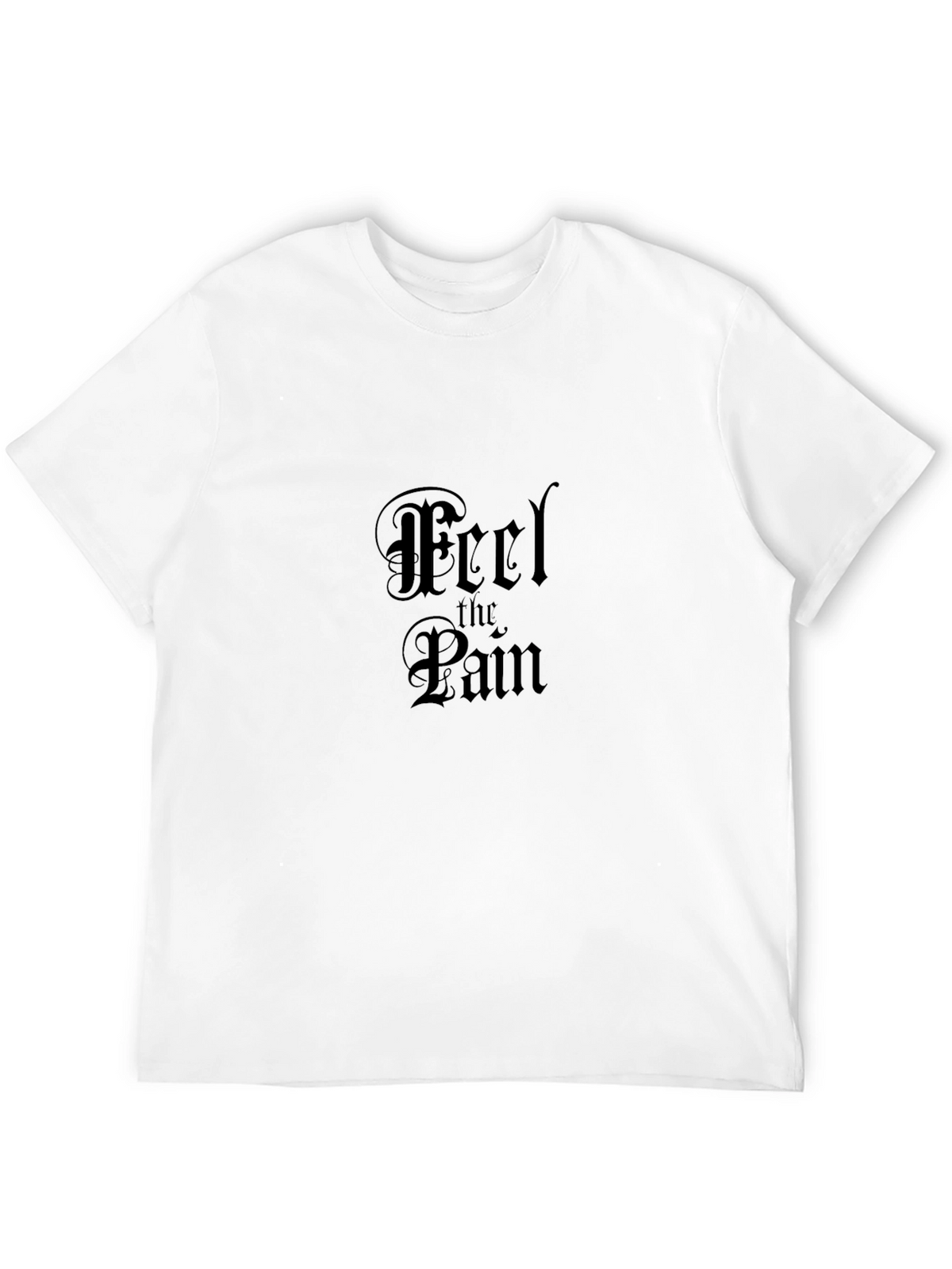 Feel the Pain Black Graphic T-Shirt